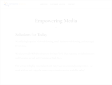 Tablet Screenshot of empoweringmedia.com